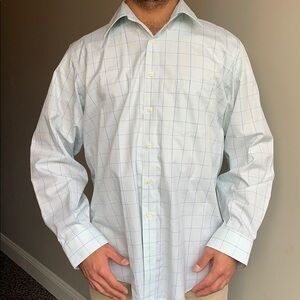 Men’s Kirkland Signature green and blue plaid